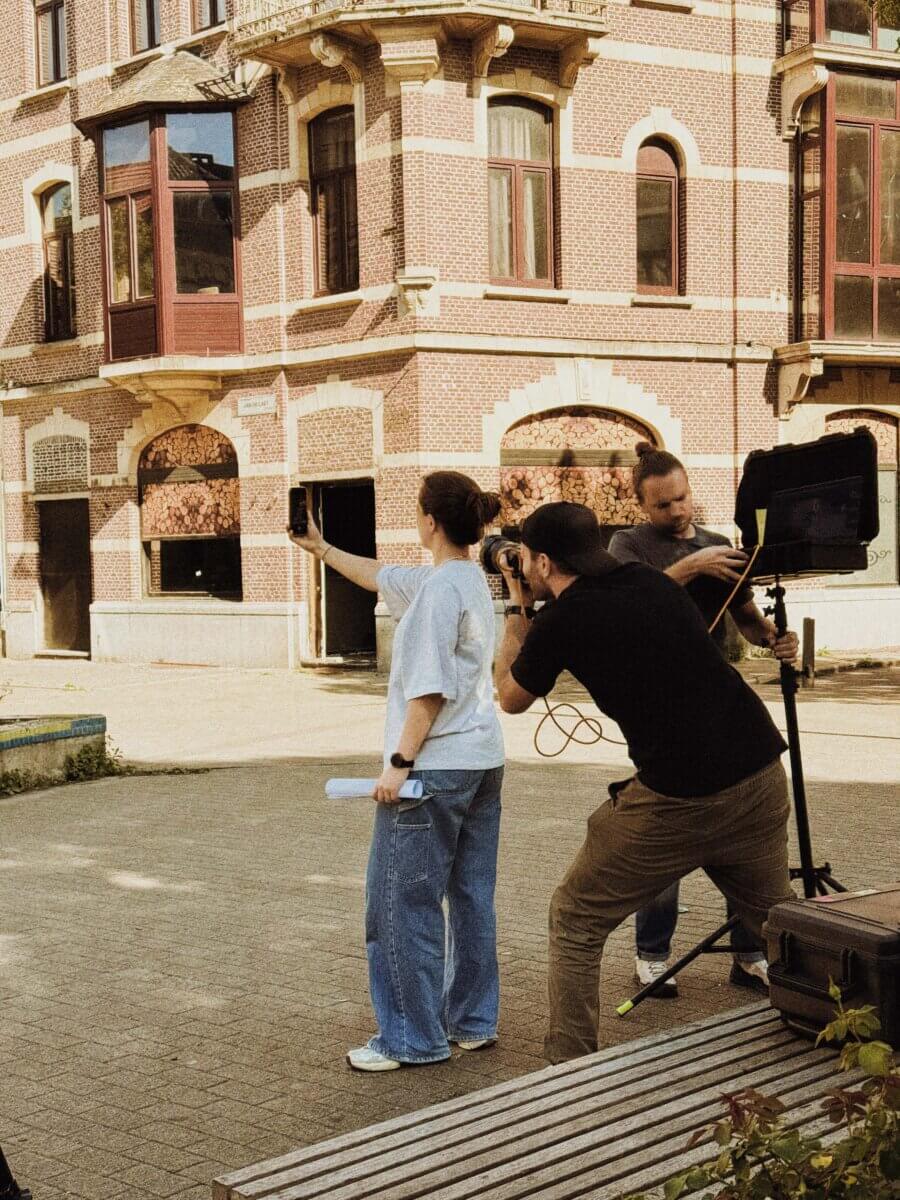 Employer branding agency eqip op fotoshoot bij klant