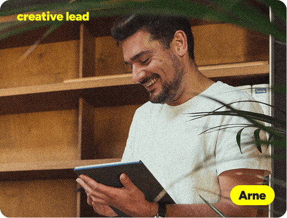 Arne Knapen, creative lead en founder van eqip agency